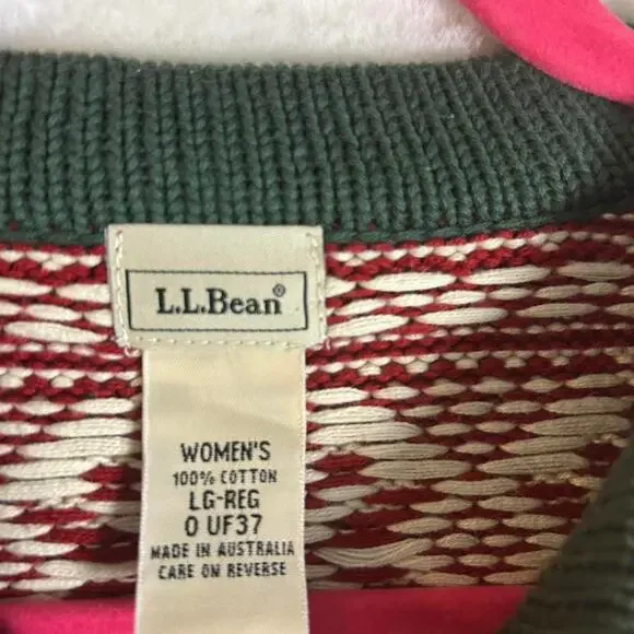 Llbean red and white fairisle - Picture 3 of 6